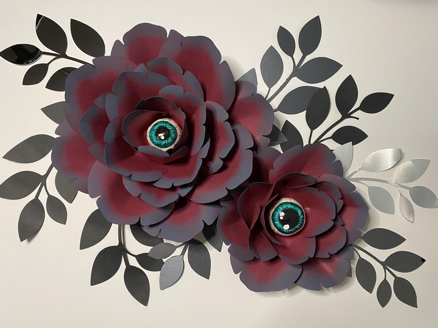 Large Paper Flower Tutorial with a Spooky Twist – The 12x12 Cardstock Shop