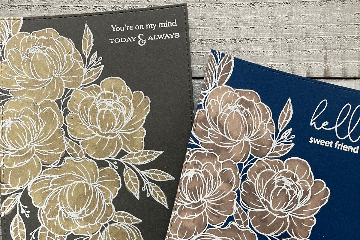 Bleach Stamping Technique For Cards