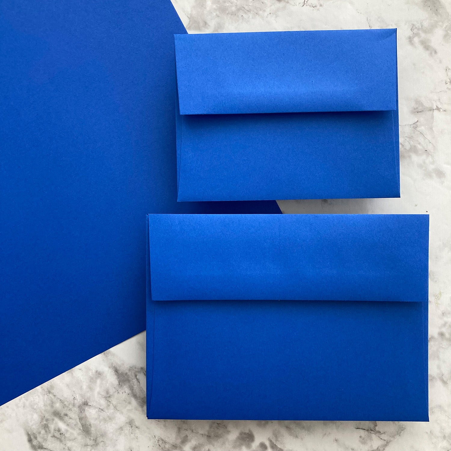Dcwv Blue Square Folded Card and Envelopes Sets for Card Making
