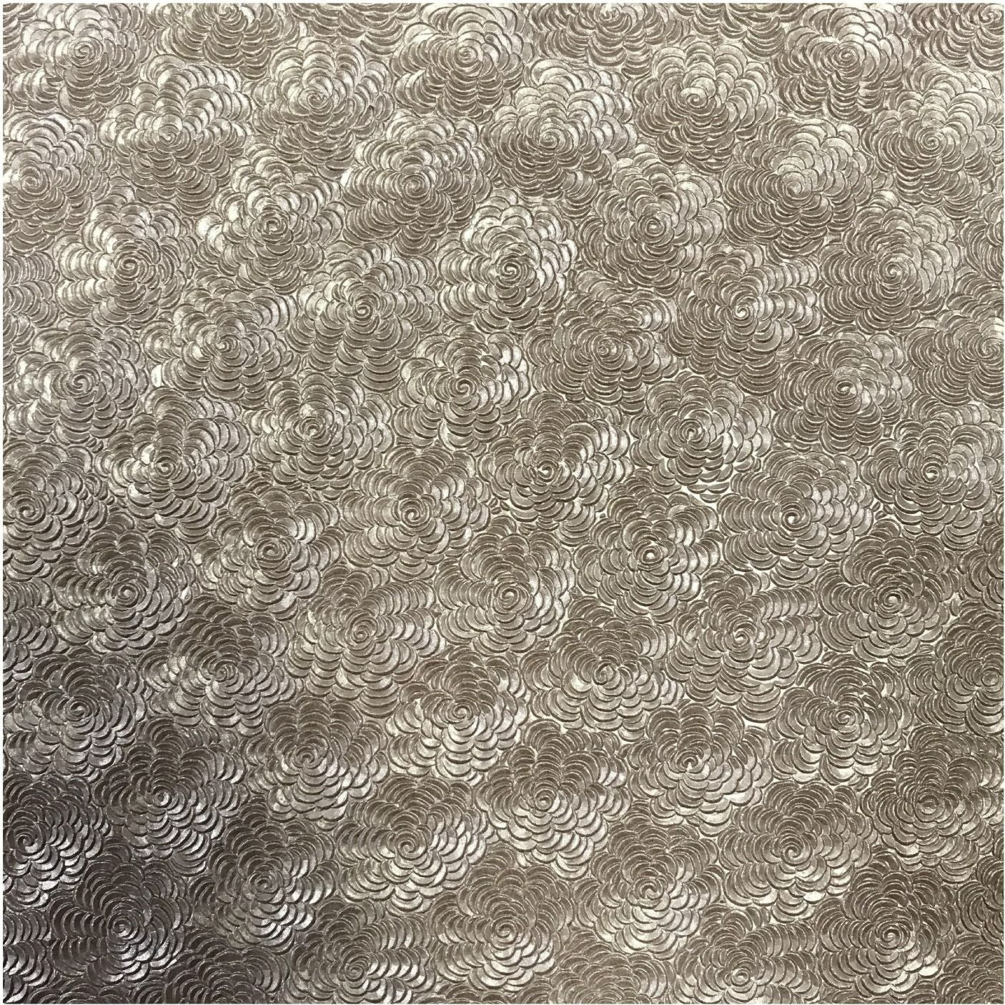 Gold Floral Embossed 12x12 Cardstock American Crafts The 12x12