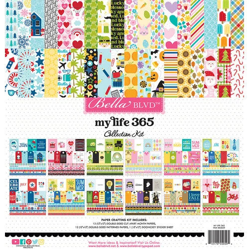 Bella Blvd MY LIFE 12x12 Paper Pack Collection Kit The 12x12