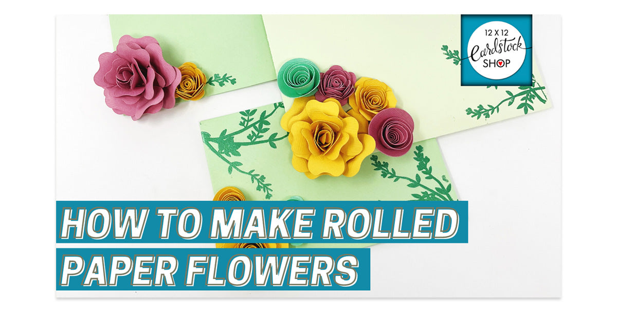 how to make rolled paper flowers