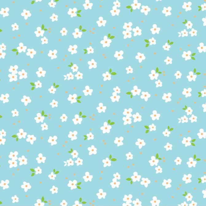 Whaline 24pcs Blue Floral Pattern Paper 30x30cm Watercolor Flower Double-Sided Scrapbook Paper Blue Craft Paper Folded Flat for DIY Decorative Backgr