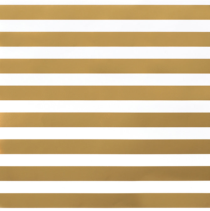 DIY Shop 2 Specialty Cardstock Thick Gold Foil Stripe on White 12inX12in
