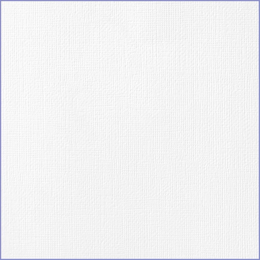 American Crafts Textured Cardstock Pack - 12 x 12, White, 25 Sheets