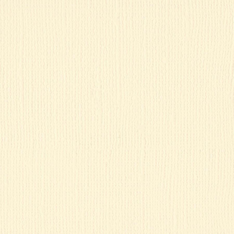 Butter Cream – 12x12 Creamy Light Yellow Cardstock Scrapbook Paper Single by Bazzill Basics