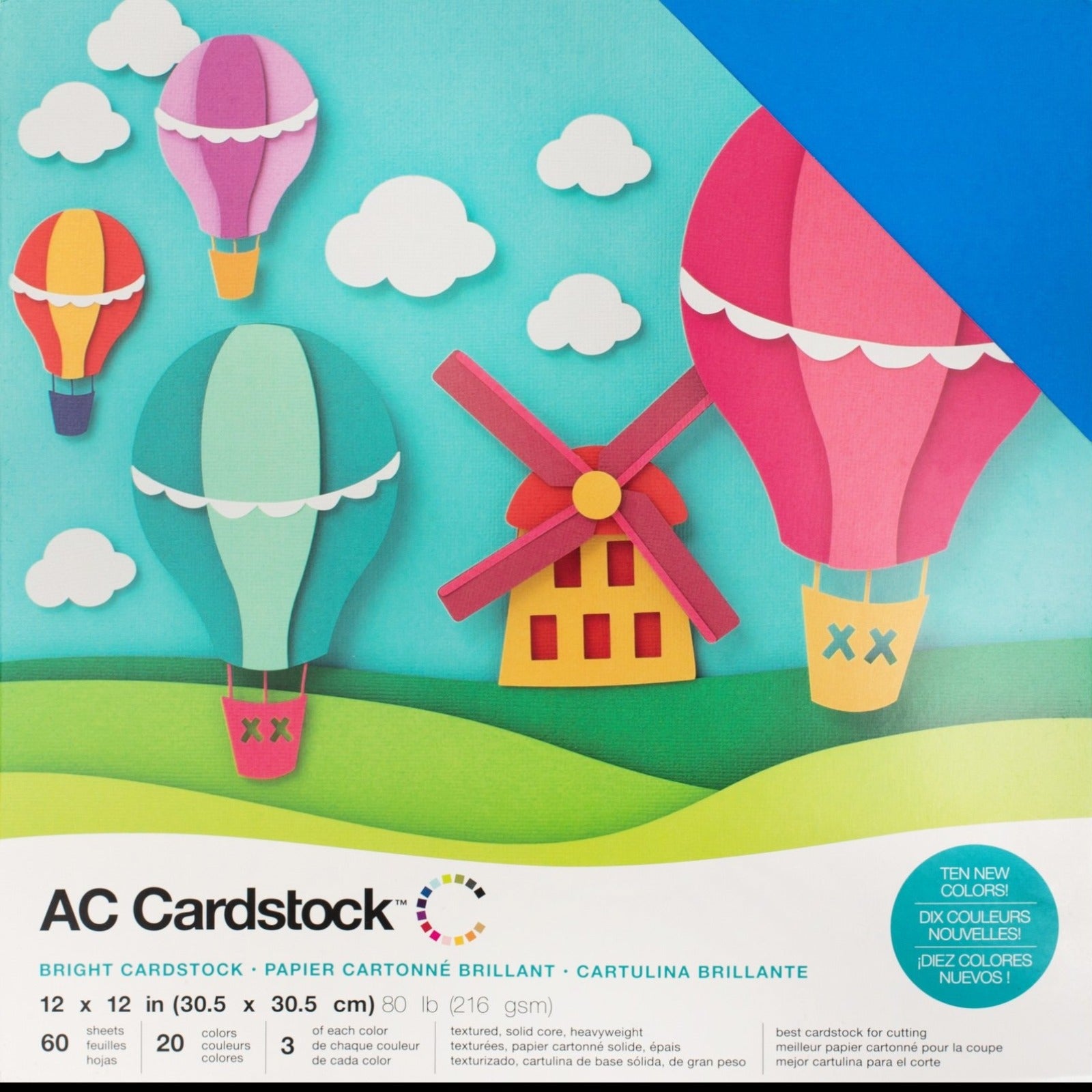 Cardstock 12 x 12, 10 pieces, 230g. – Fararti