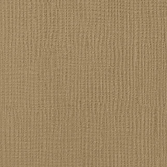 CARAMEL color cardstock - 12x12 inch - 80 lb - textured scrapbook paper - American Crafts