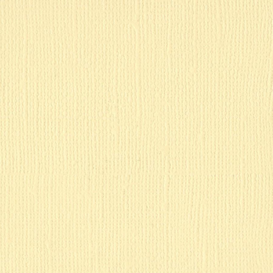 BONHEUR Papier　1223 CHIFFON – 12x12 Light Yellow Cardstock 80 lb Textured