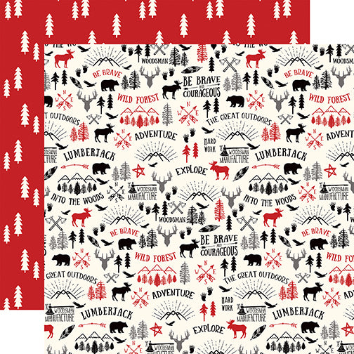 Great Outdoors - 12x12 double-sided cardstock coordinates with Little Lumberjack Collection by Echo Park Paper