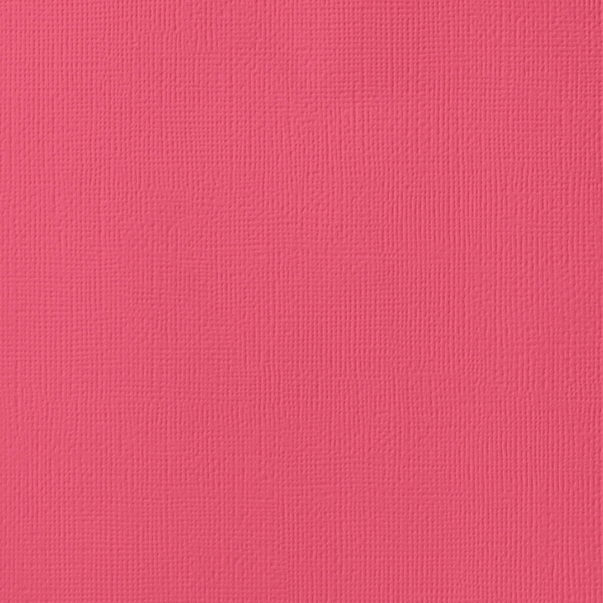 LOLLIPOP Pink cardstock - 12x12 inch - 80 lb - textured scrapbook paper - American Crafts