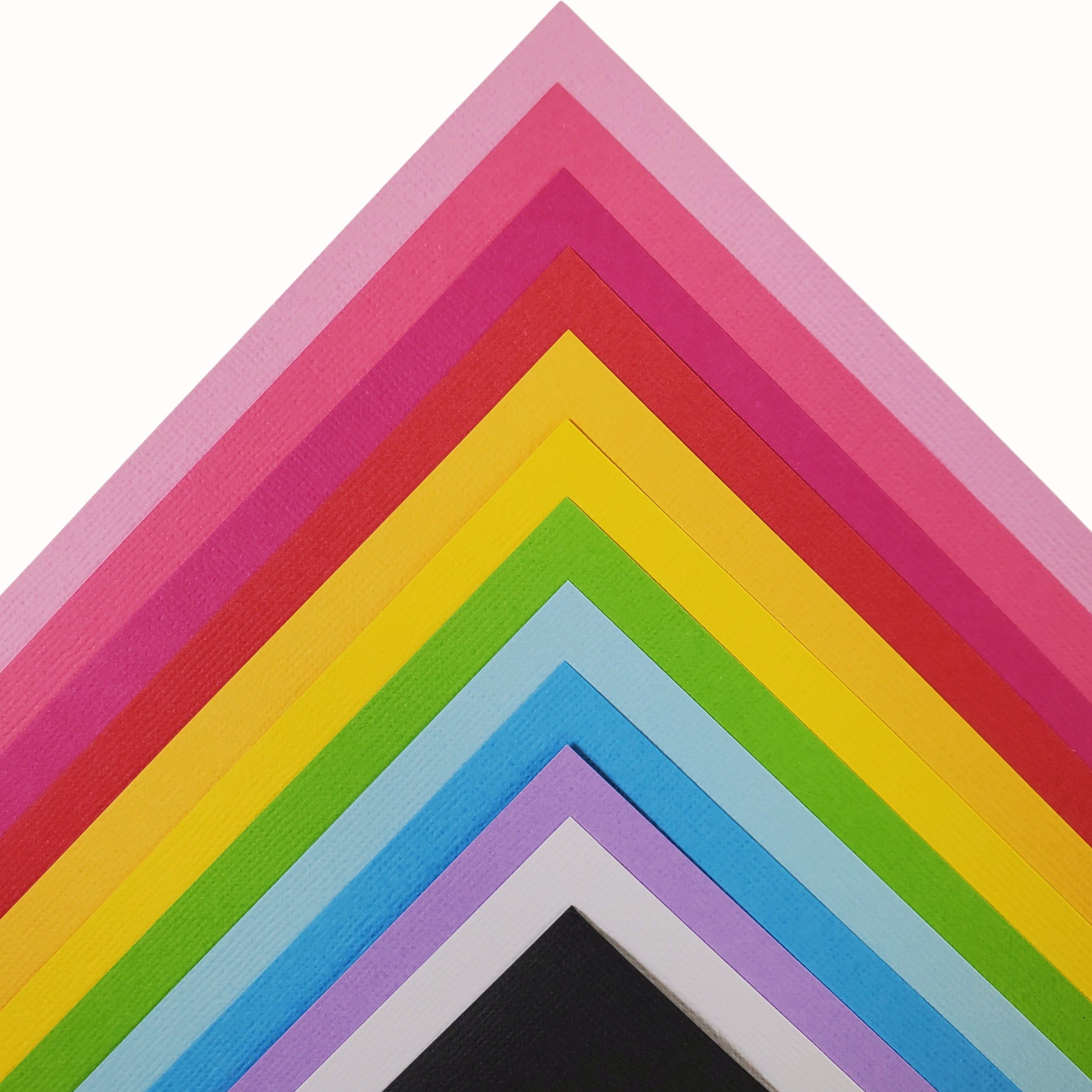 LUSH RAINBOW CARDSTOCK VARIETY PACK 12x12 Cardstock 12 Sheets The