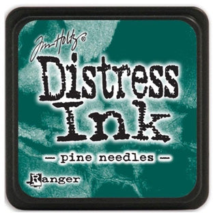 Encre Distress Oxide Pine Needles Tim Holtz - Effet Oxydé - Réactive à L'eau - Pour Scrapbooking