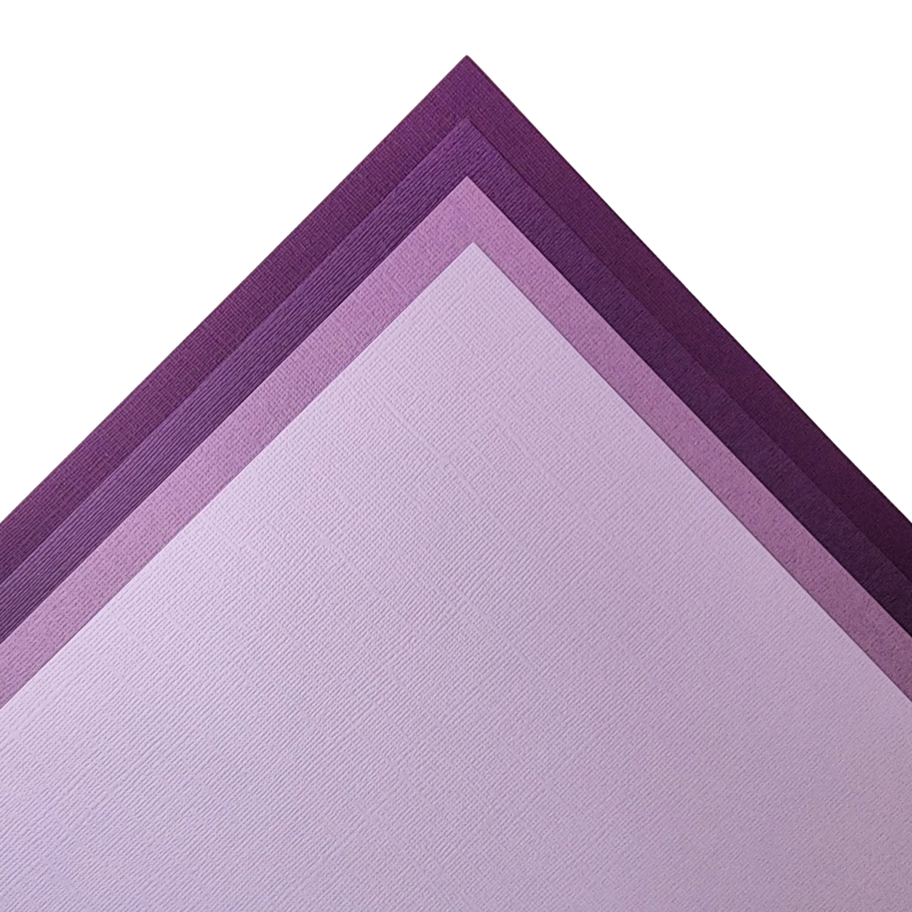 ROYAL PURPLE MONO CARDSTOCK VARIETY PACK 12 Sheets BAZZILL 12x12 C The 12x12 Cardstock Shop