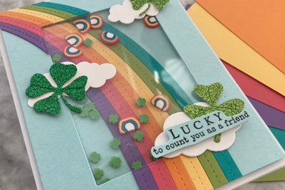 St. Patricks Day Handmade Shaker Card
