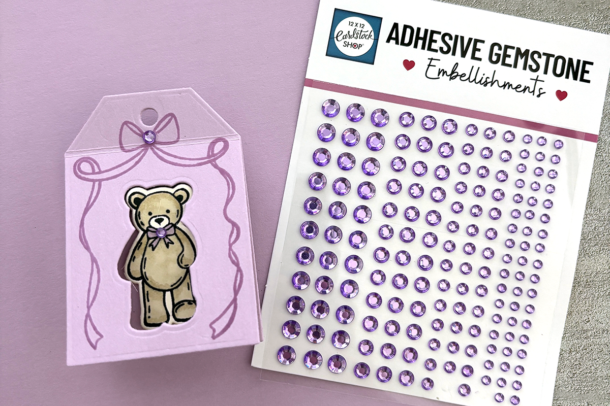 How To Make a Stamped 3D Gift Tag