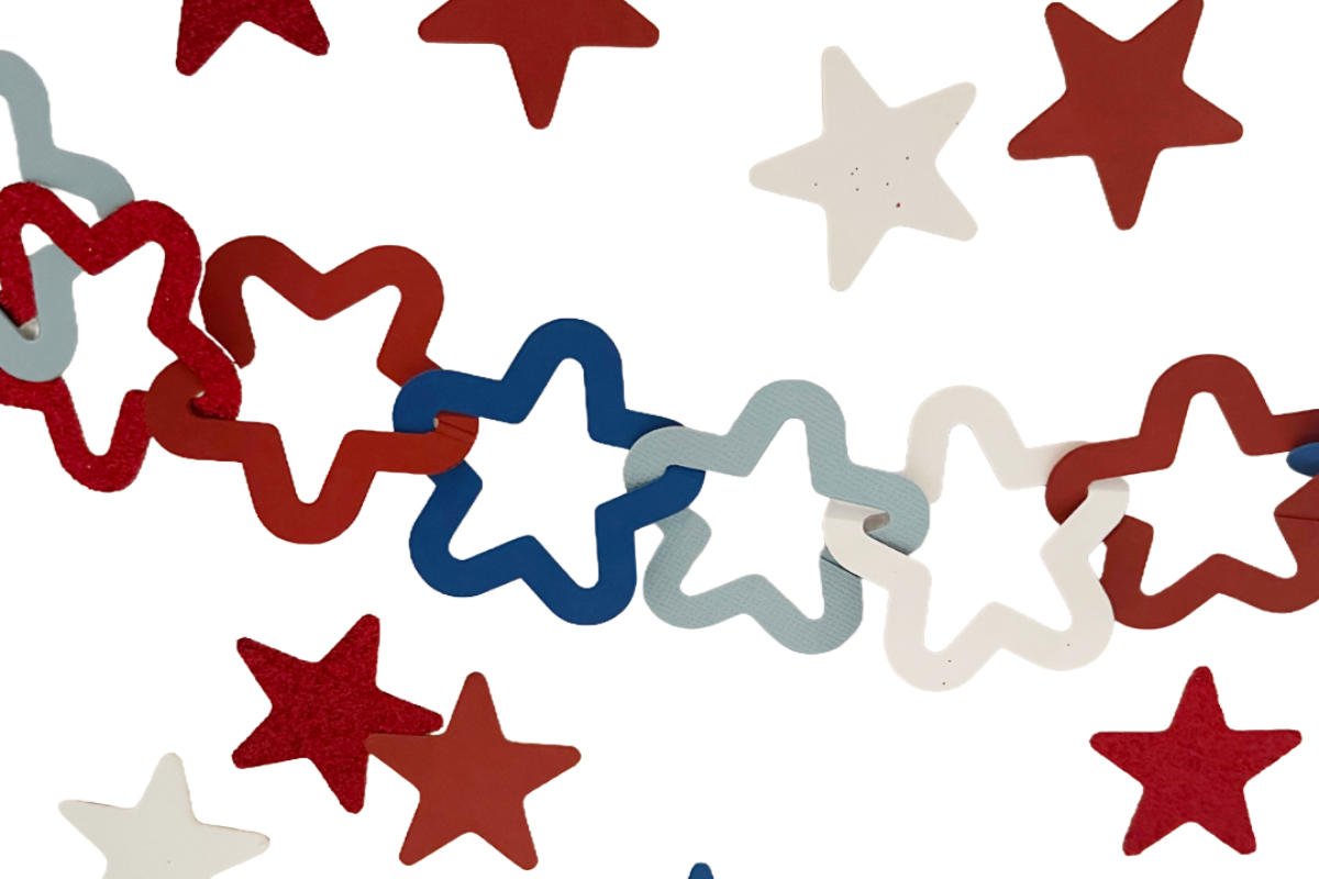 Patriotic Garland Tutorial - Star Paper Chain