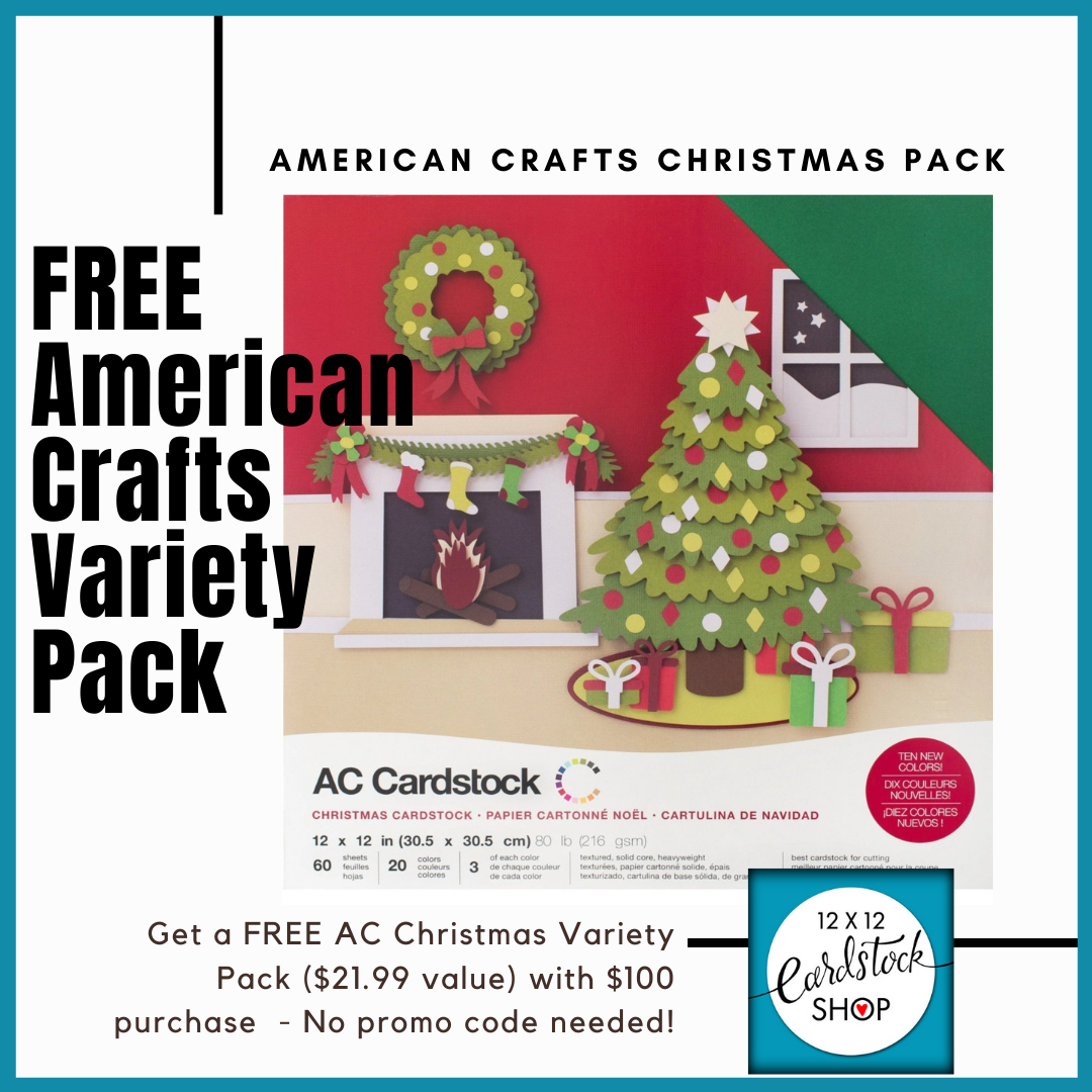 FREE American Crafts Christmas Variety Pack with $100 Order