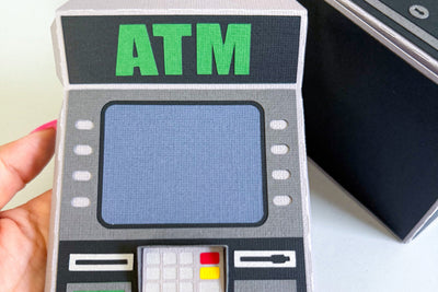 Dimensional ATM DIY Cash Gift Box