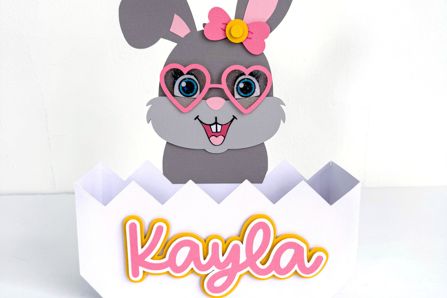 Personalized Easter Basket DIY Cardstock Craft