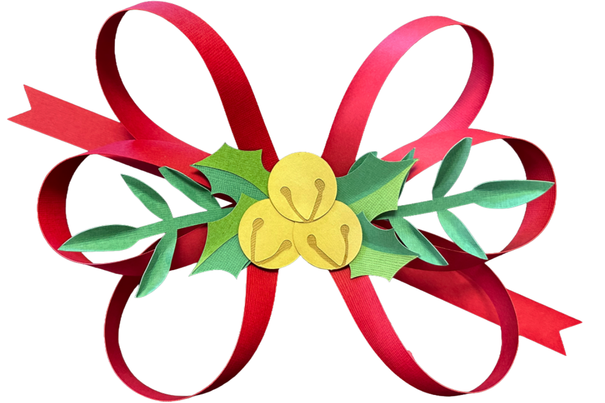 Paper Christmas Bow Tutorial