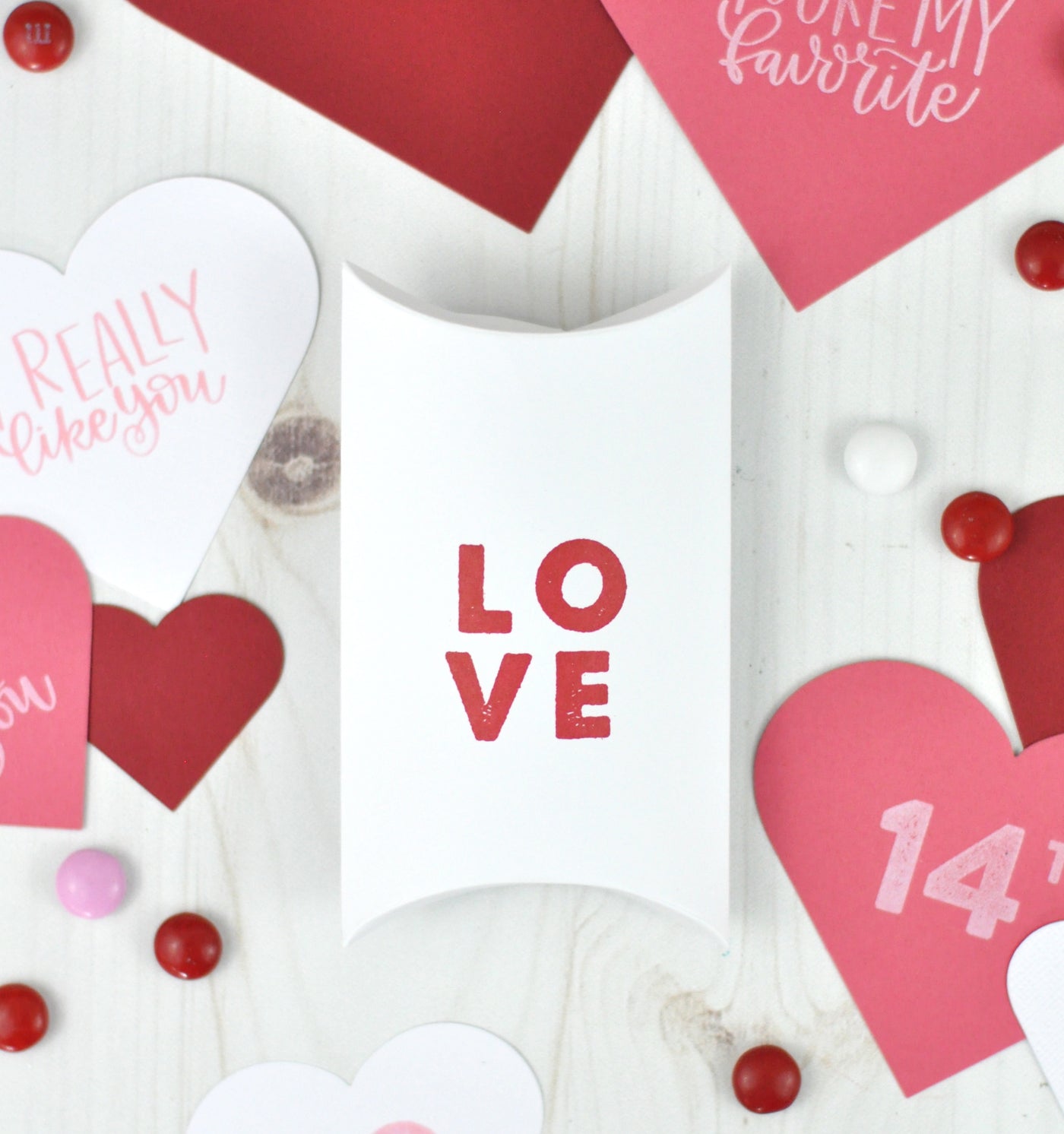 Valentine's Day Project: Stamped Die Cut Pillow Box
