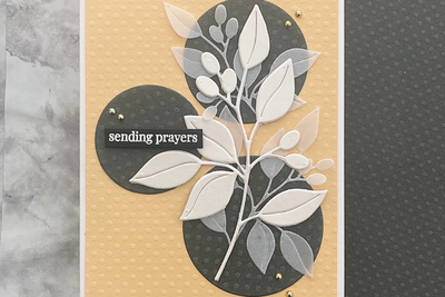 Simple Sympathy Card Idea + Handmade Card Template
