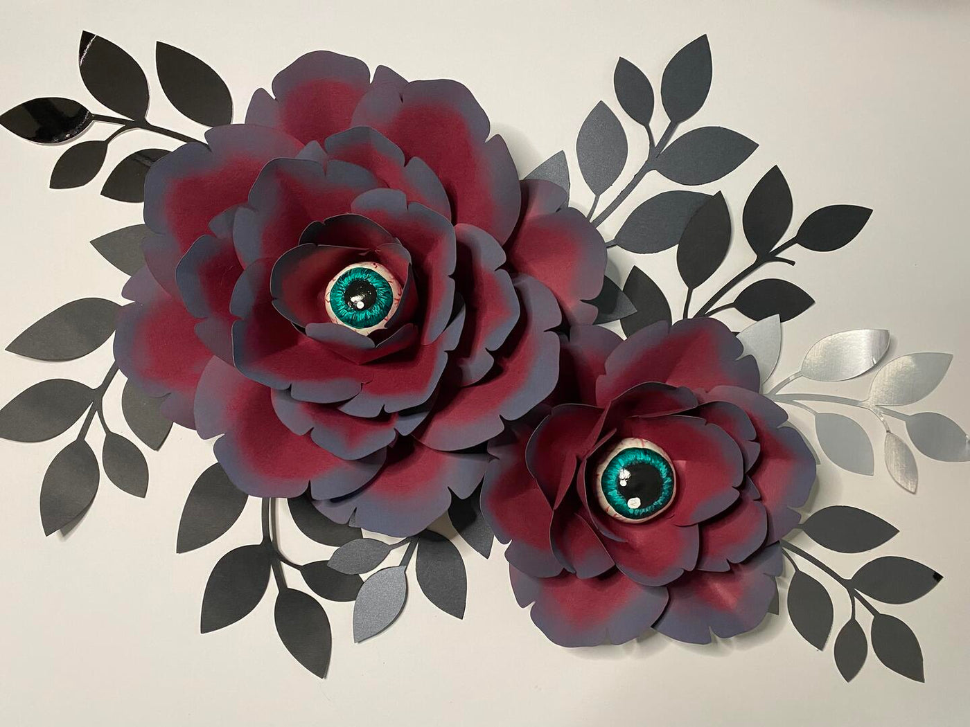 Large Paper Flower Tutorial with a Spooky Twist