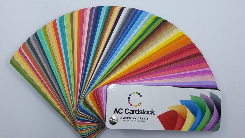 Swatchbook with colors of American Crafts textured cardstock