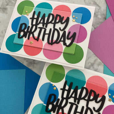 Easy Handmade Card Idea Using Cardstock Circles