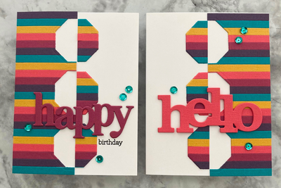 Switched Strip Handmade Card Tutorial Using Scrap Cardstock