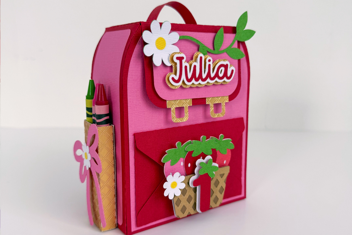 DIY Paper Backpack Gift Box