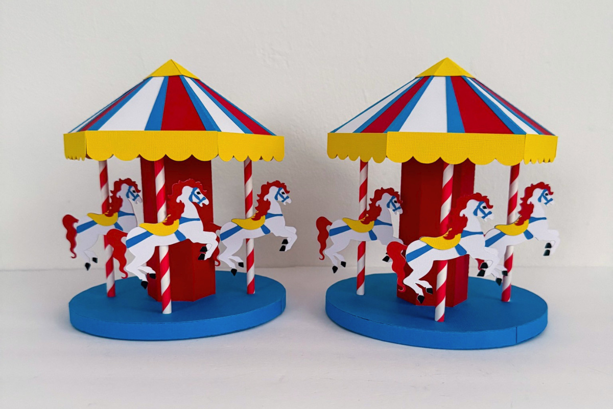 Carnival Party Decorations - Paper Carousel