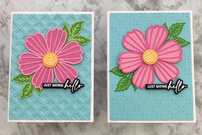 Using Complementary Cardstock Colors With Die Cuts