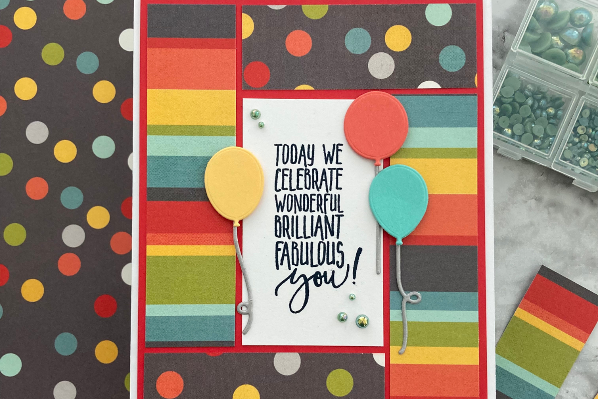 Patterned Paper Handmade Card Template