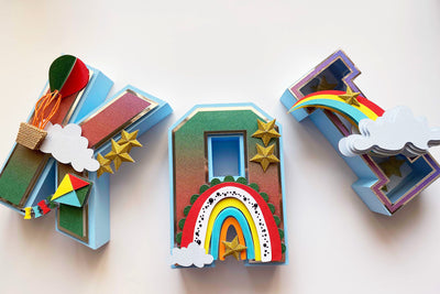 How to Embellish Dimensional Paper Letters