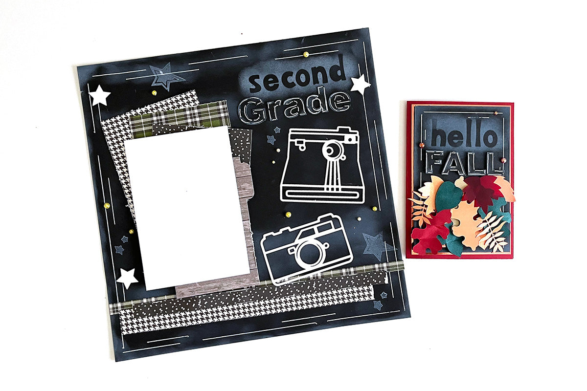 Chalkboard Art Handmade Card and Scrapbook Page