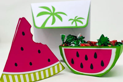 Watermelon Paper Party Decor + Tips For Glue Smudges