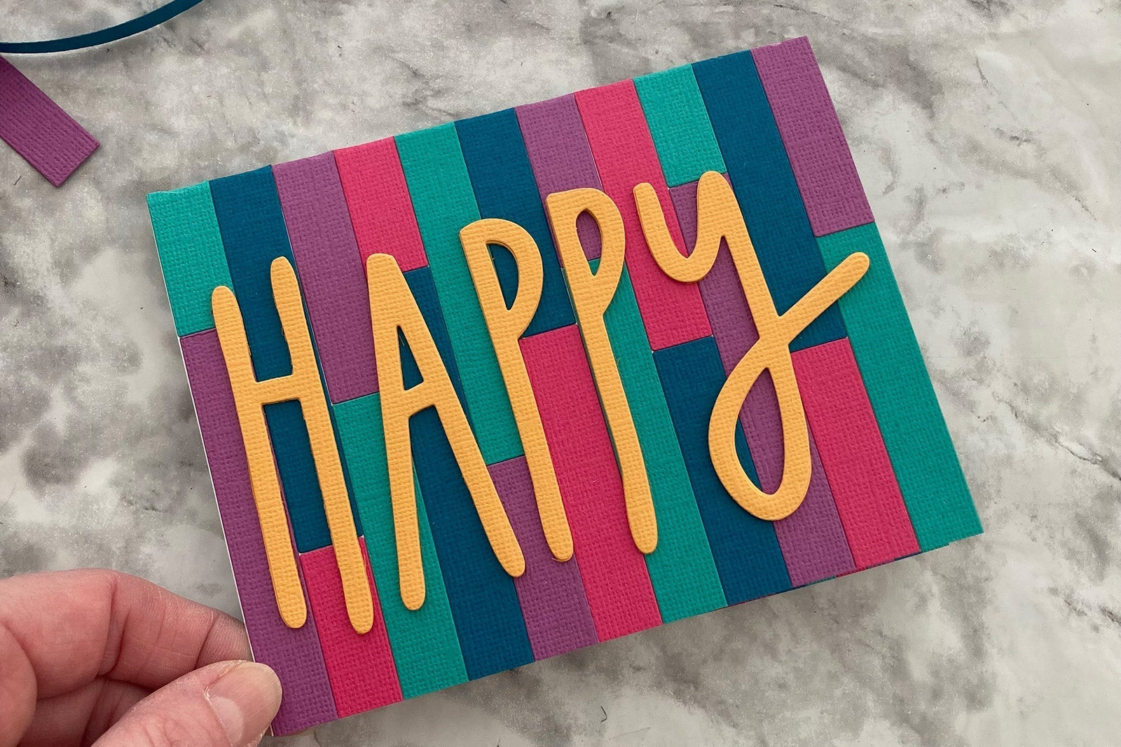 Fun Fold Birthday Card Idea Handmade With Cardstock Strips The 12x12 fun-fold-birthday-card-idea-handmade-with-cardstock-strips-the-12x12