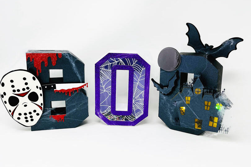 Halloween Dimensional Paper Letters + Tips for Decorating