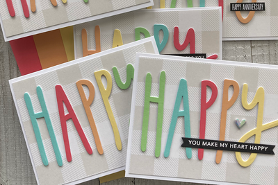 Card Making Trend Alert: Large Letters as the Focus of a Card