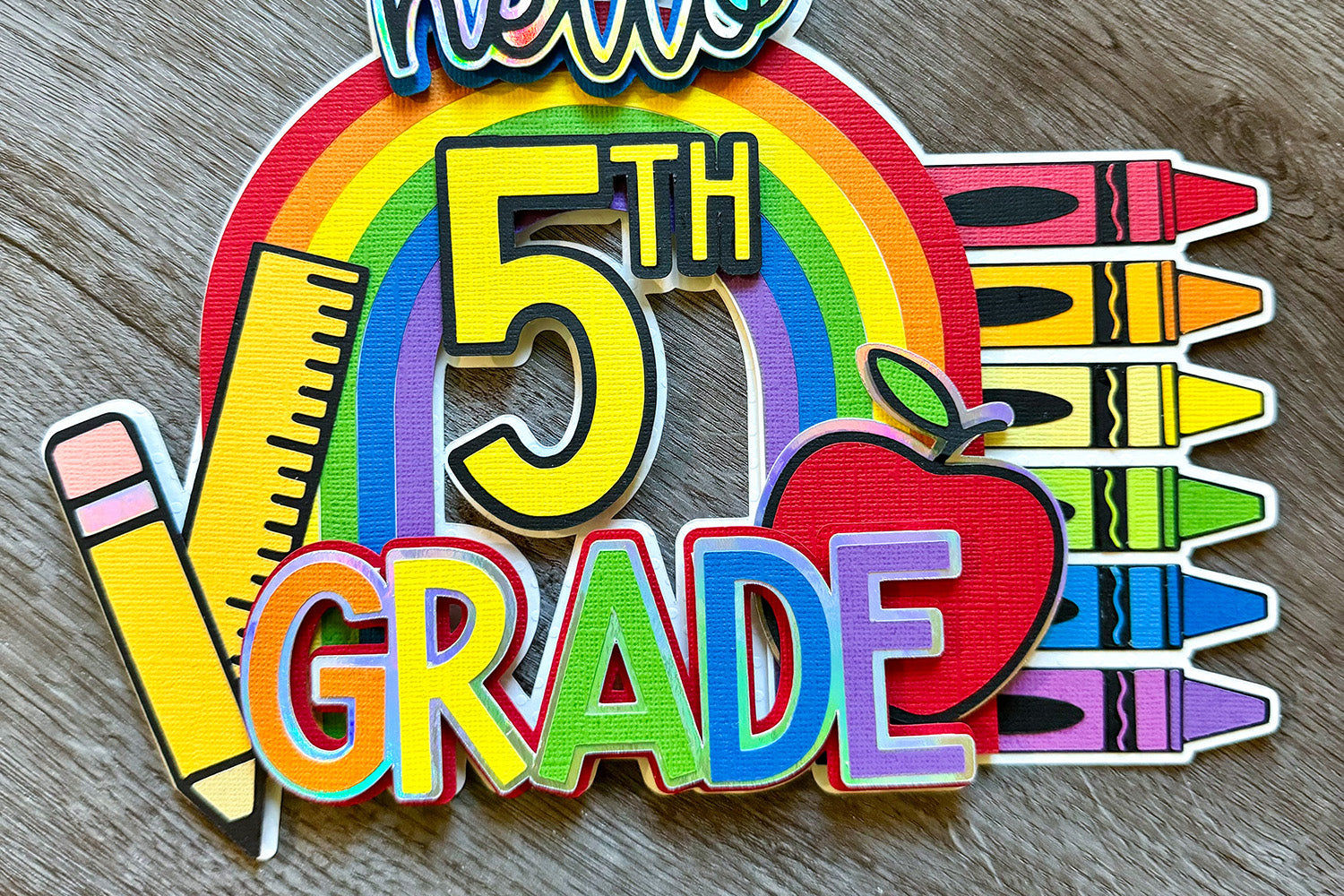 Silhouette or Cricut Back To School Craft