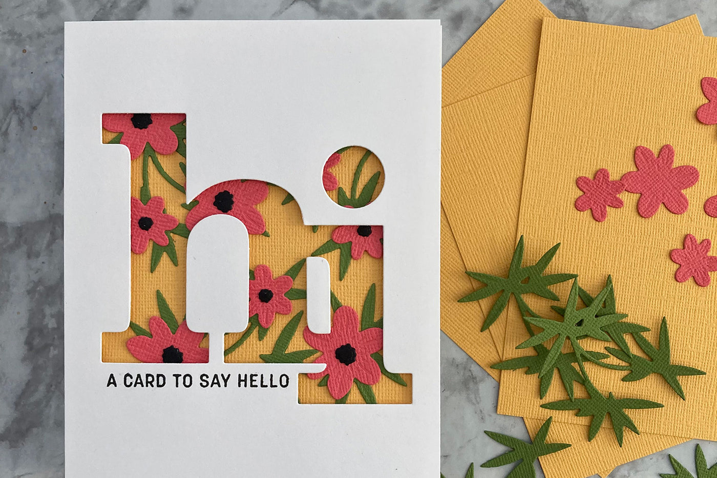 Ideas For Using Large Letter Dies on Handmade Cards