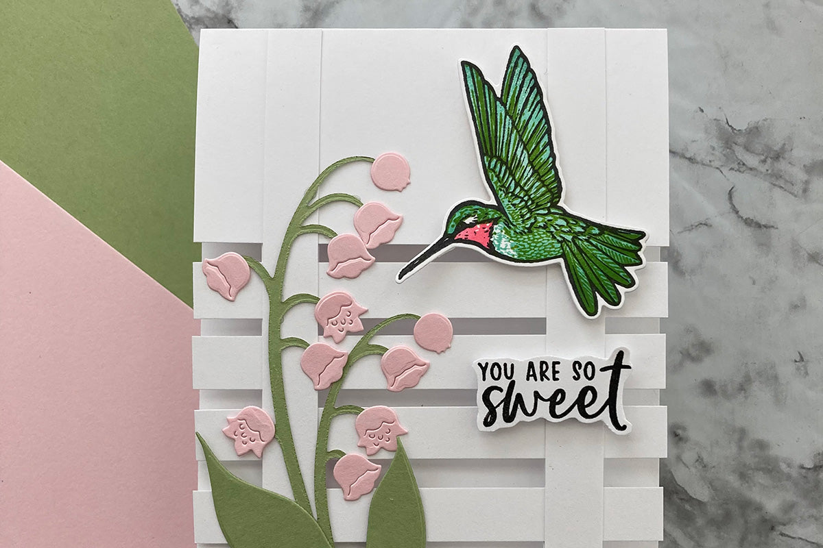 LATTICE CARD TEMPLATE HANDMADE CARD 