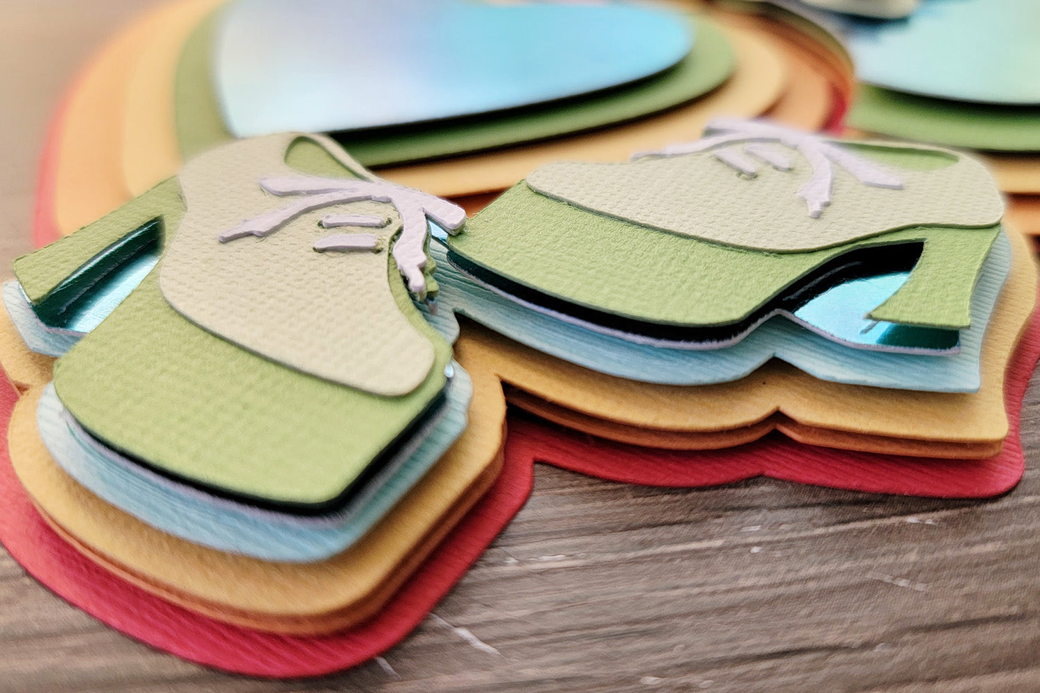 Groovy Cake Topper with Foil Cardstock