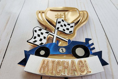 Race Car Cake Topper with Mirri Lava Cardstock