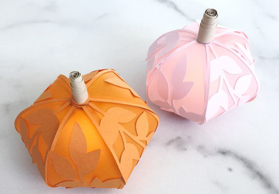 Paper Pumpkin Luminaries