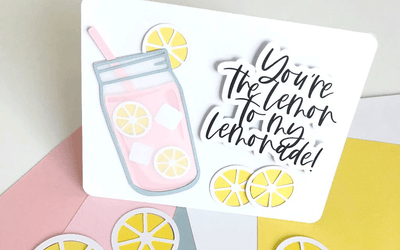 Adorable Lemonade Card with Vellum Accents