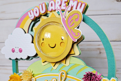 Making a Sunshine Cake Topper With a Plastic Ornament