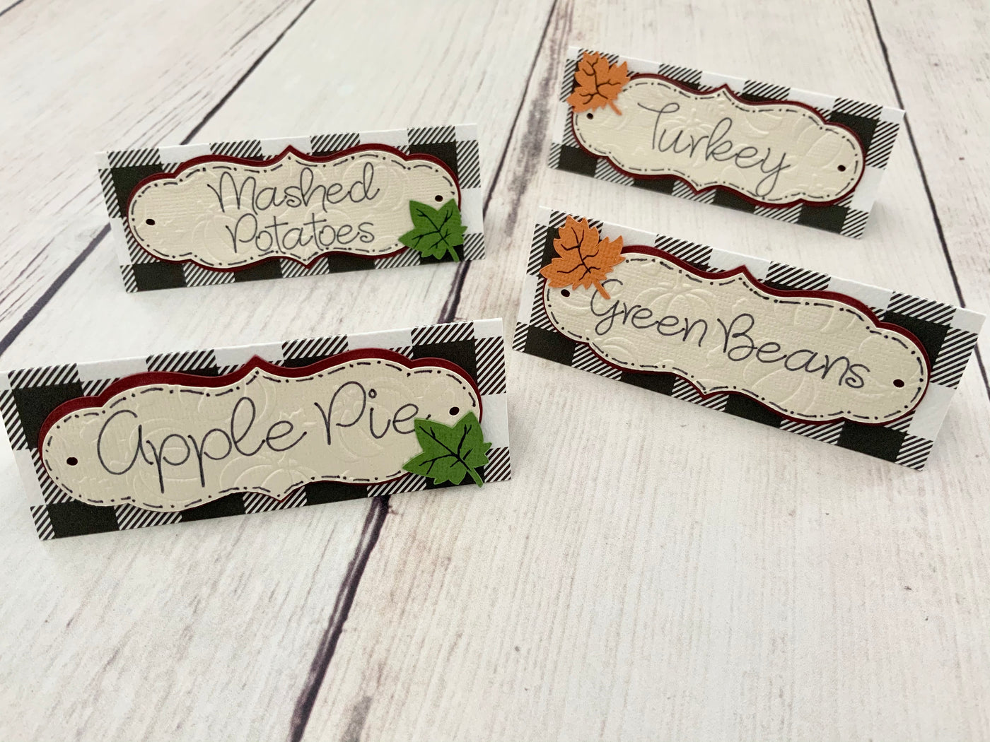 Thanksgiving Table Food Tent Cards